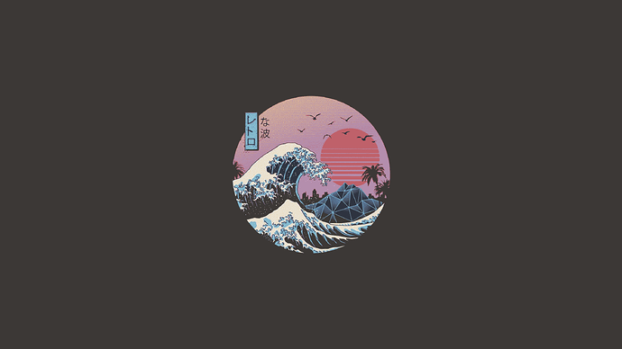great-wave-of-kanagawa-gruvbox