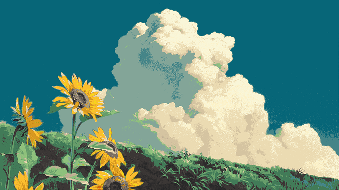 my-neighbor-totoro-sunflowers